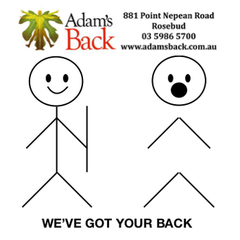 Adam's Back. We've got your back!